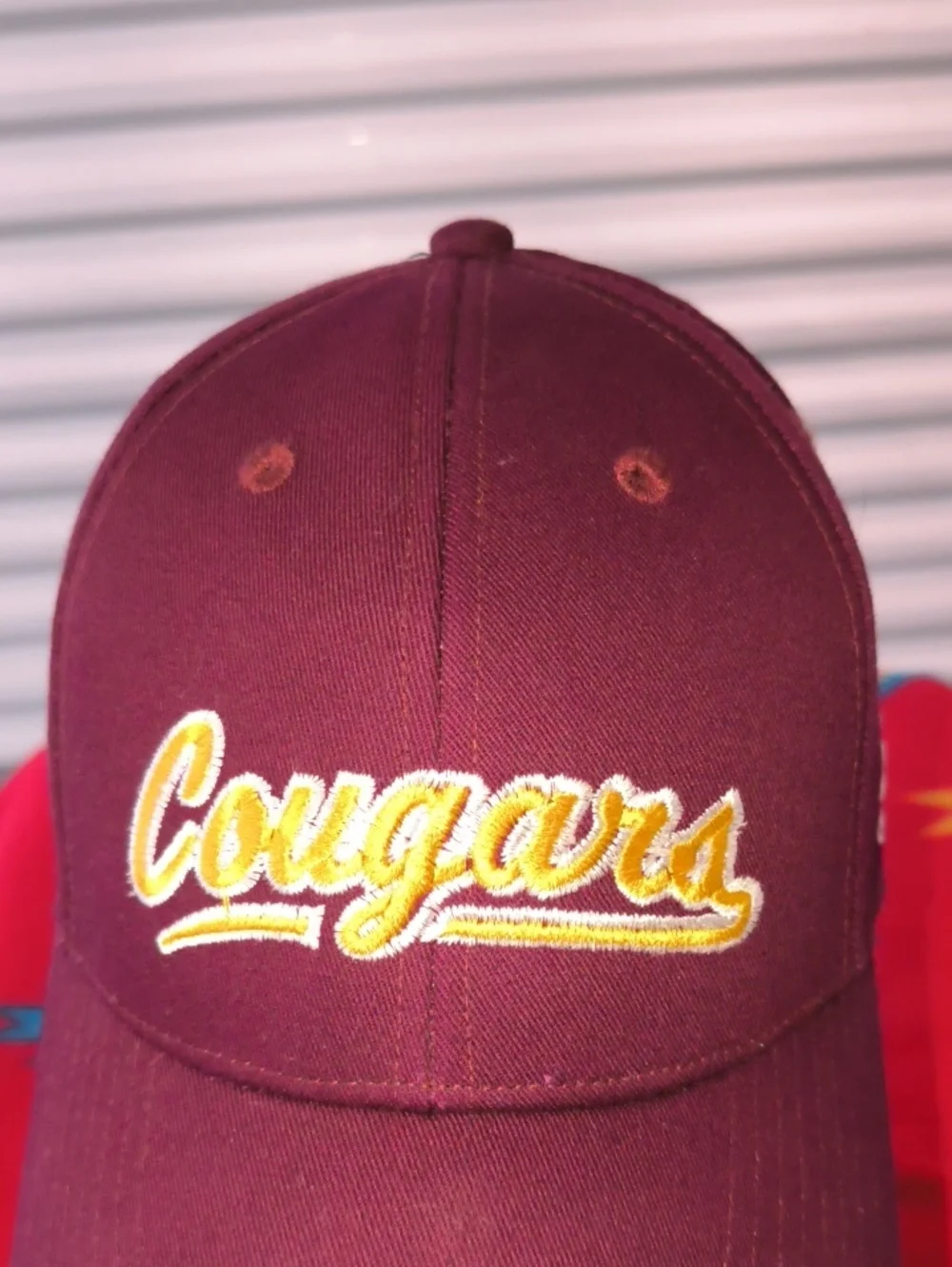 Adidas WSU Washington State Cougars Crimson Strap-on  Hat Cap OSFM